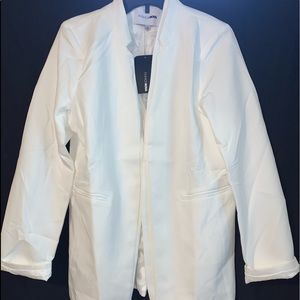 White blazer jacket